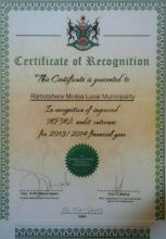 Certificate of Recognition